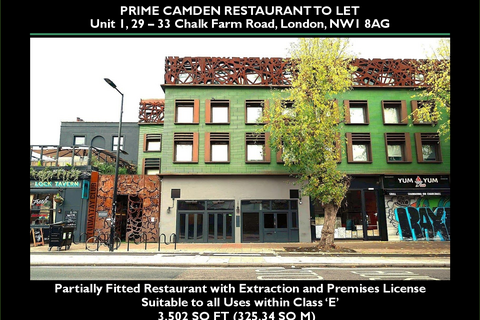 Restaurant to rent, 29-34 Chalk Farm Rd London NW1 8AJ