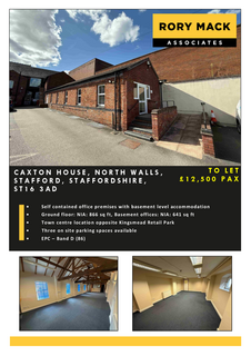 Office to rent, North Walls Stafford ST16 3AD