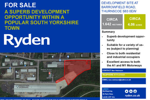 Land for sale, Barrowfield Thurnscoe S63 0EW