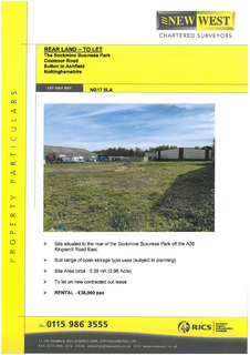 Land to rent, Coxmoor Rd Sutton In Ashfield NG17 5LA