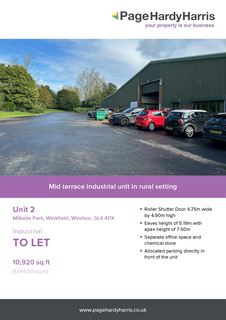 Warehouse to rent, Unit 2, Millside Park Winkfield Windsor SL4 4PX
