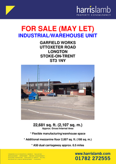 Warehouse to rent, Uttoxeter Rd Stoke On Trent ST3 1NY