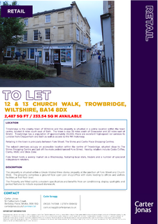 Retail property (high street) to rent, 49 Fore St Trowbridge BA14 8ES