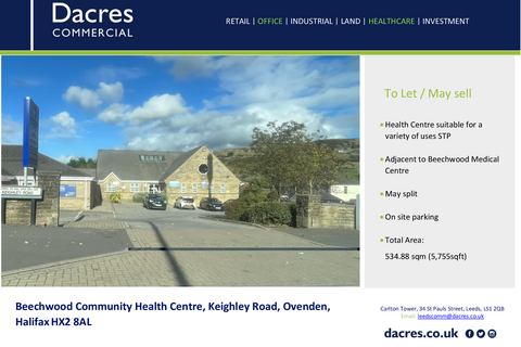 Healthcare facility to rent, Keighley Rd Halifax HX2 8AL