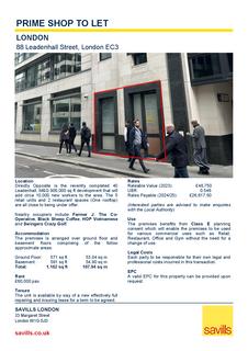 Office to rent, 88 Leadenhall St London EC3A 3BP