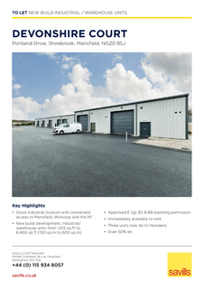 Warehouse to rent, 15 Devonshire Court Portland Dr Shirebrook NG20 8SJ