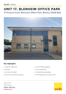 Office to rent, 17 Fenlock Ct Long Hanborough OX29 8LN