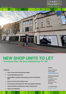 Retail property (high street) to rent, 25 Linthorpe Rd Middlesbrough TS1 1RH