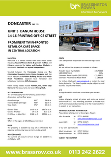 Retail property (high street) to rent, 14-16 Printing Office St Doncaster DN1 1DD