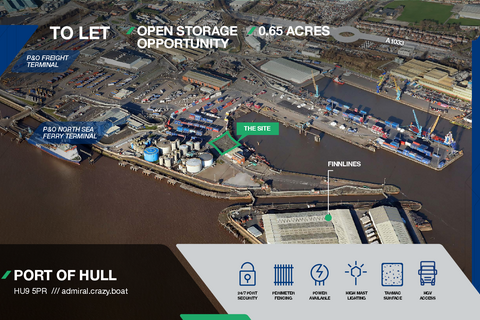 Land to rent, King George Dock Hull HU9 5PR