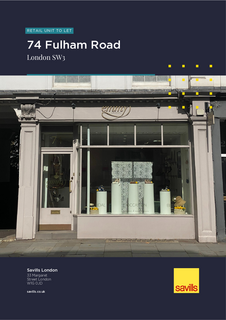 Retail property (high street) to rent, 74 Fulham Rd London SW3 6HH