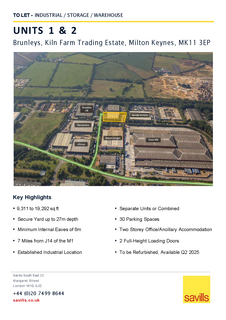 Industrial development to rent, Brunleys Ln Milton Keynes MK11 3EP