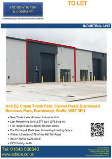 Warehouse to rent, 12 Collis Close Burntwood WS7 3RQ