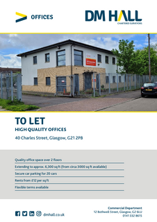 Office to rent, 40 Charles St Glasgow G21 2PB