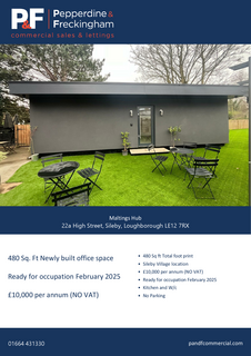 Office to rent, 22A High St Sileby LE12 7RX