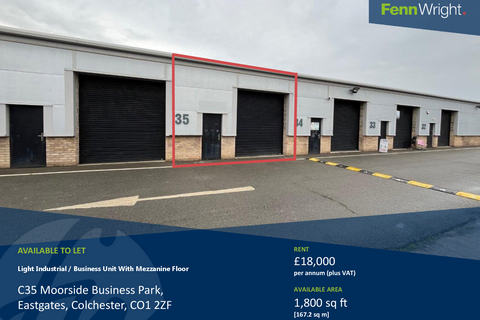 Warehouse to rent, Moorside Colchester CO1 2ZF
