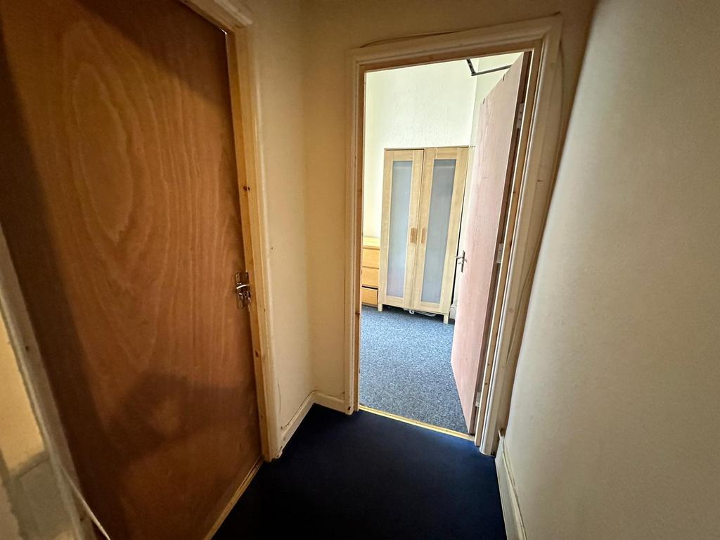 A well-defined hallway leading to various rooms...