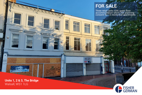Retail property (high street) for sale, The Bridge Walsall WS1 1LG