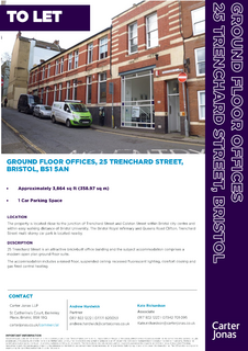 Office to rent, 25 Trenchard St Bristol BS1 5AN