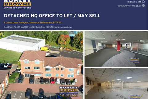 Office for sale, 6 Galena Close Tamworth B77 4AS