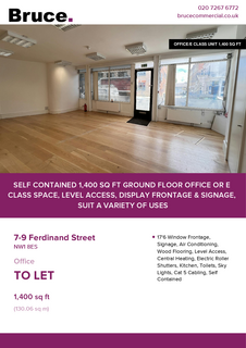 Office to rent, 7-9 Ferdinand St London NW1 8ES