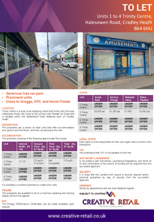 Retail property (high street) to rent, Halesowen Rd Cradley Heath B64 6HU