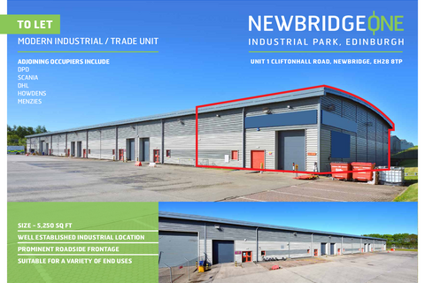 Warehouse to rent, Cliftonhall Rd Newbridge EH28 8QN