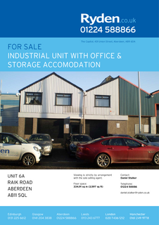 Industrial unit for sale, Raik Rd Aberdeen AB11 5QL
