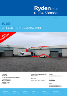 Warehouse to rent, 5-19 Holland St Aberdeen AB25 3UJ