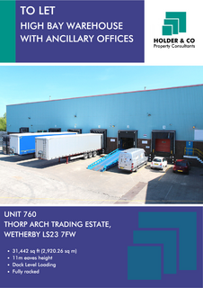 Warehouse to rent, Avenue E W Wetherby LS23 7BJ