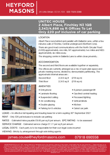 Office to rent, 2 Albert Pl London N3 1QB