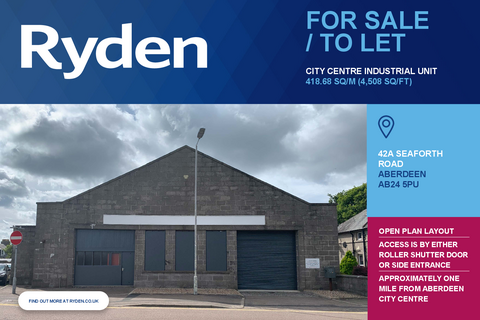 Warehouse to rent, 42A Seaforth Rd Aberdeen AB24 5PU