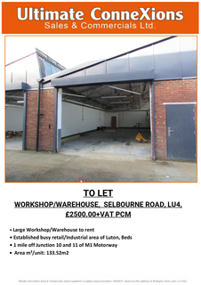 Industrial development to rent, 328 Selbourne Rd Luton LU4 8NU