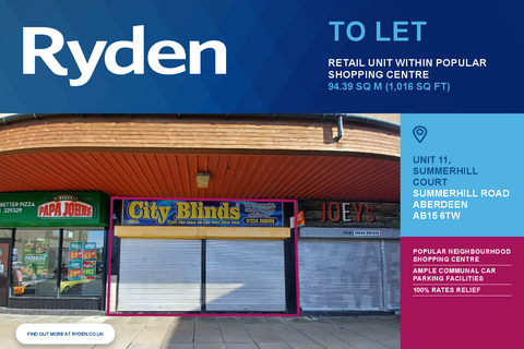 Retail property (high street) to rent, 11 Summerhill Ct Aberdeen AB15 6TW