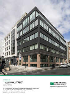 Office to rent, 11-21 Paul St London EC2A 4JU