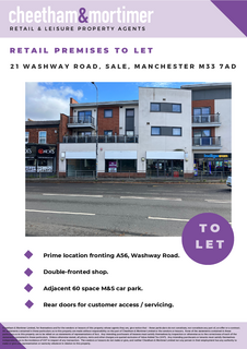Retail property (high street) to rent, 21-23 Washway Rd Sale M33 7AD