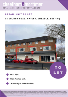 Retail property (high street) to rent, 72 Church Rd Cheadle SK8 4NQ