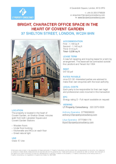 Office to rent, 37 Shelton St London WC2H 9HN