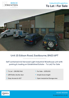 Warehouse to rent, Edison Rd Eastbourne BN23 6PT
