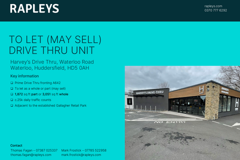 Restaurant for sale, Waterloo Rd Huddersfield HD5 0AH