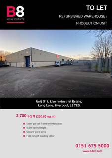 Distribution warehouse to rent, Liver Industrial Estate, Long Ln Liverpool L9 7ES