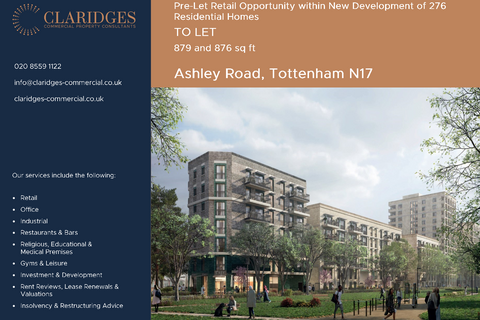 Retail property (high street) to rent, 16-18 Ashley Rd London N17 9LJ
