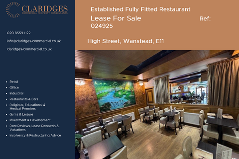 Restaurant to rent, 27 High St London E11 2AA