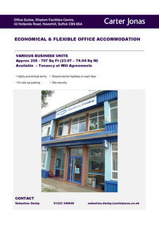 Office to rent, 42 Hollands Rd Haverhill CB9 8SA