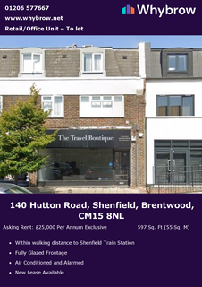 Healthcare facility to rent, 136-140 Hutton Rd Brentwood CM15 8NL