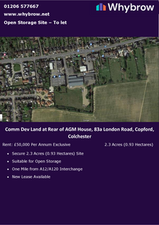 Land to rent, London Rd Colchester CO6 1LG