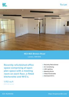 Office to rent, 465 Brixton Rd London SW9 8HL
