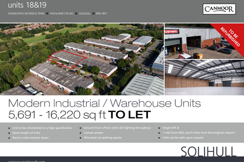 Warehouse to rent, Highlands Rd Solihull B90 4NY