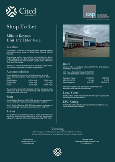 Retail property (high street) to rent, Elder Gate Milton Keynes MK9