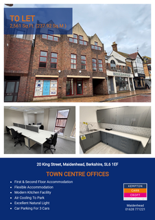 Office to rent, 20 King St Maidenhead SL6 1DT